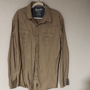Wrangler Khaki Western Shirt